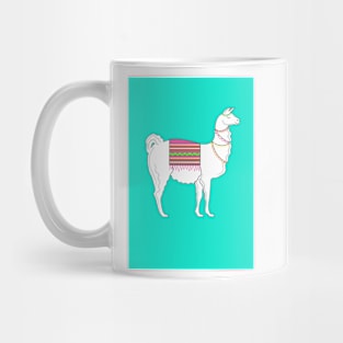 Llama ( Turquoise Version ) Mug